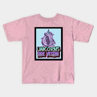 Unicorns are Vegan Kids T-Shirt